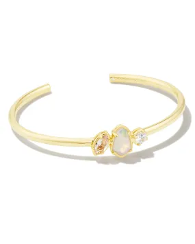 Alexandria Cuff Bracelet Gold Neutral