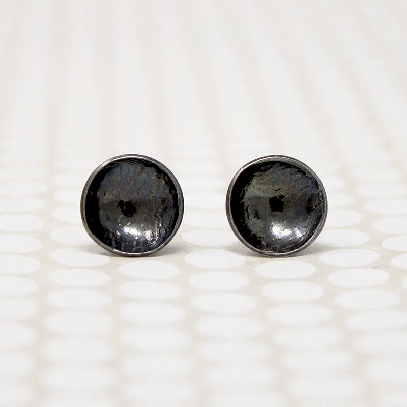 Black Sterling Silver Studs from Allie B.