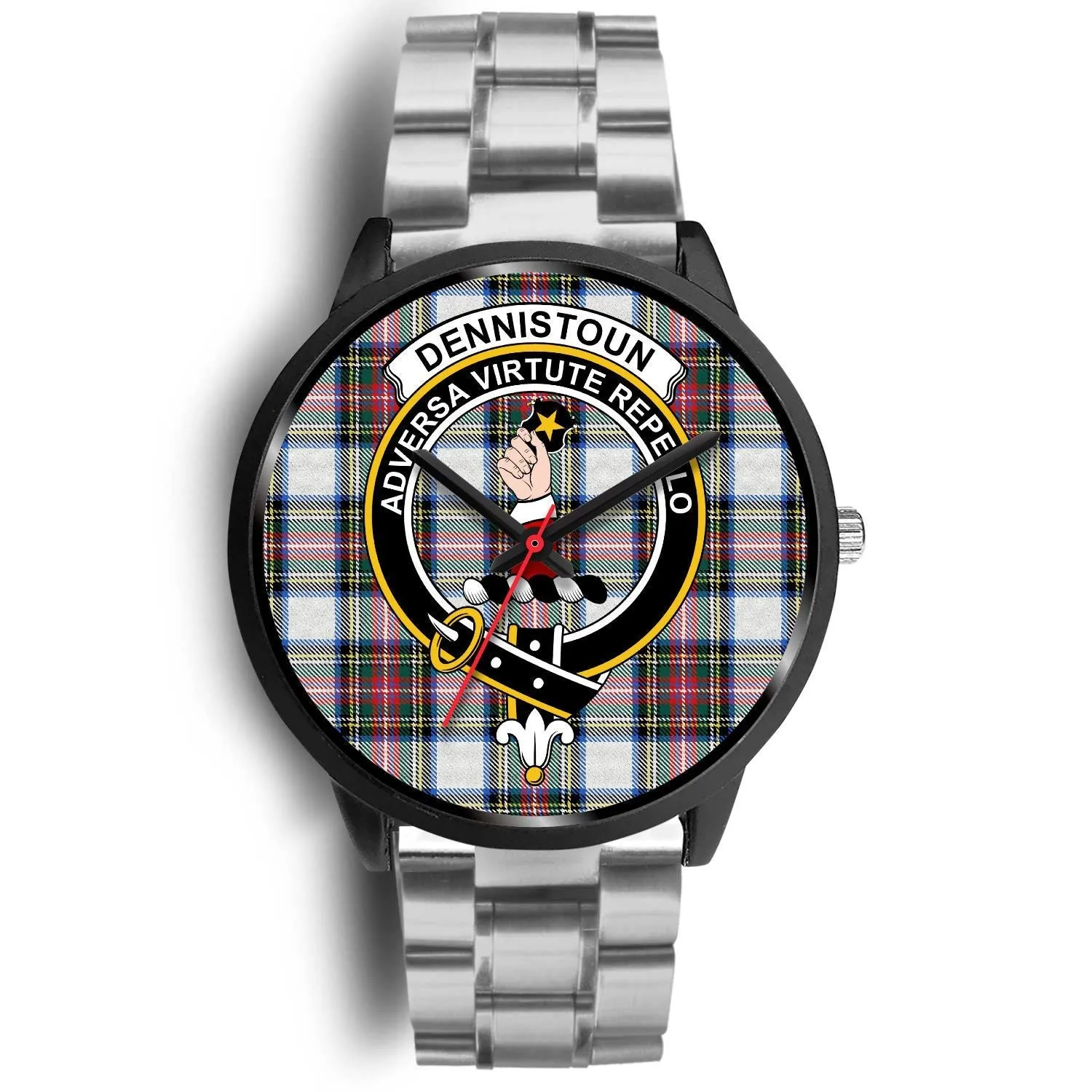 Dennistoun Clan Badge Tartan Black Watch