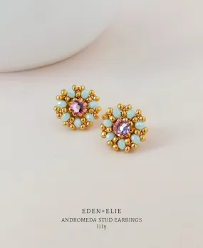 EDEN   ELIE Andromeda Stud Earrings - lily