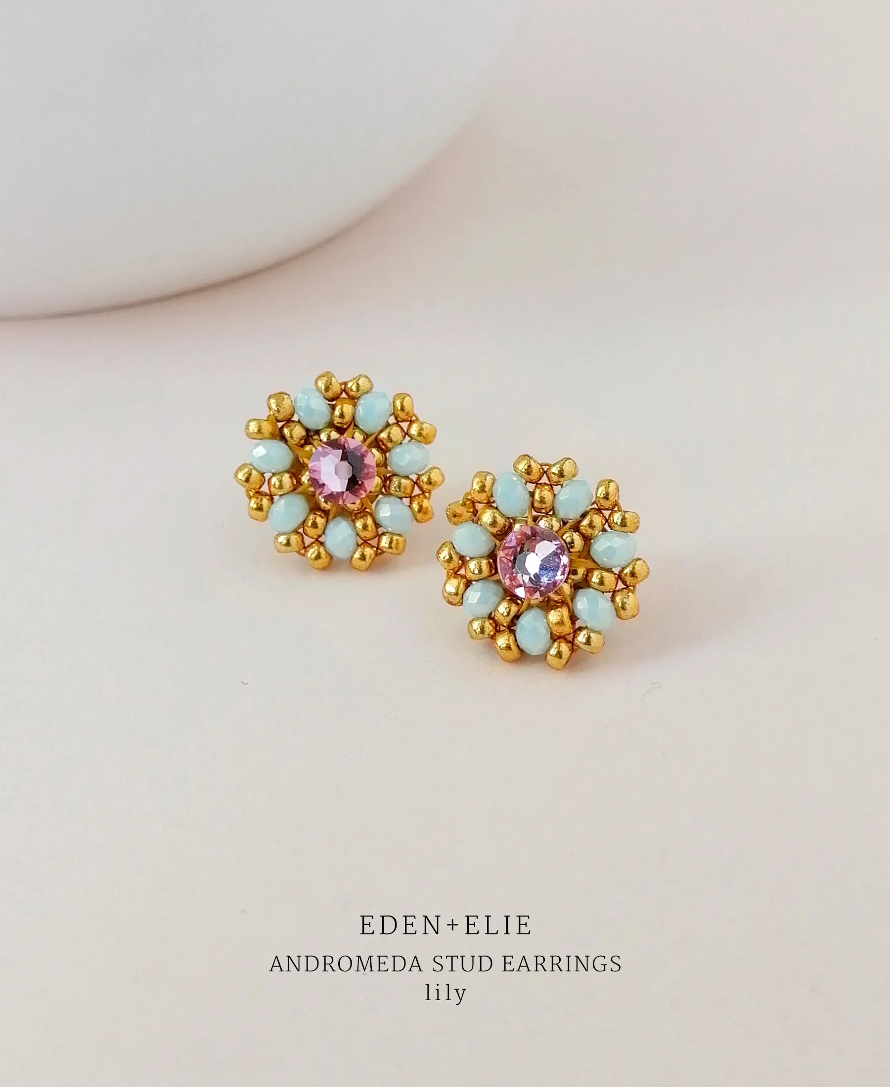 EDEN   ELIE Andromeda Stud Earrings - lily