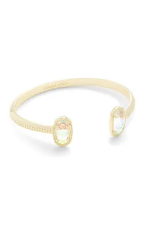 Elton Cuff Bracelet Gold Dichroic Glass