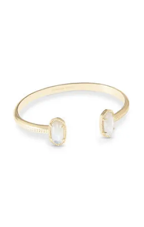 Elton Cuff Bracelet Gold Ivory Mother Of Pearl