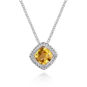 Gabriel & Co Sterling Citrine Pendant