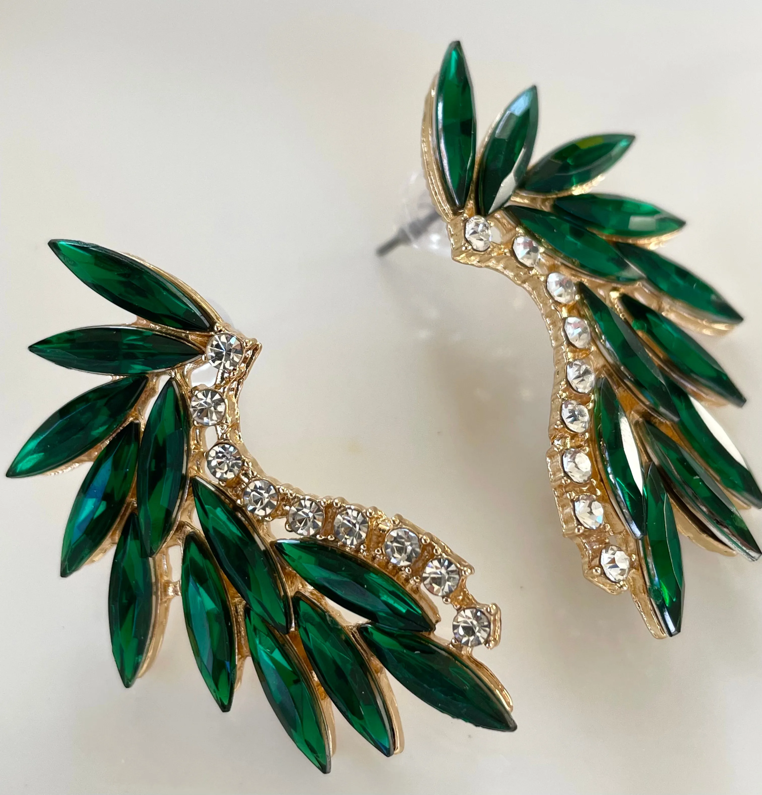 Green Mistletoe Studs