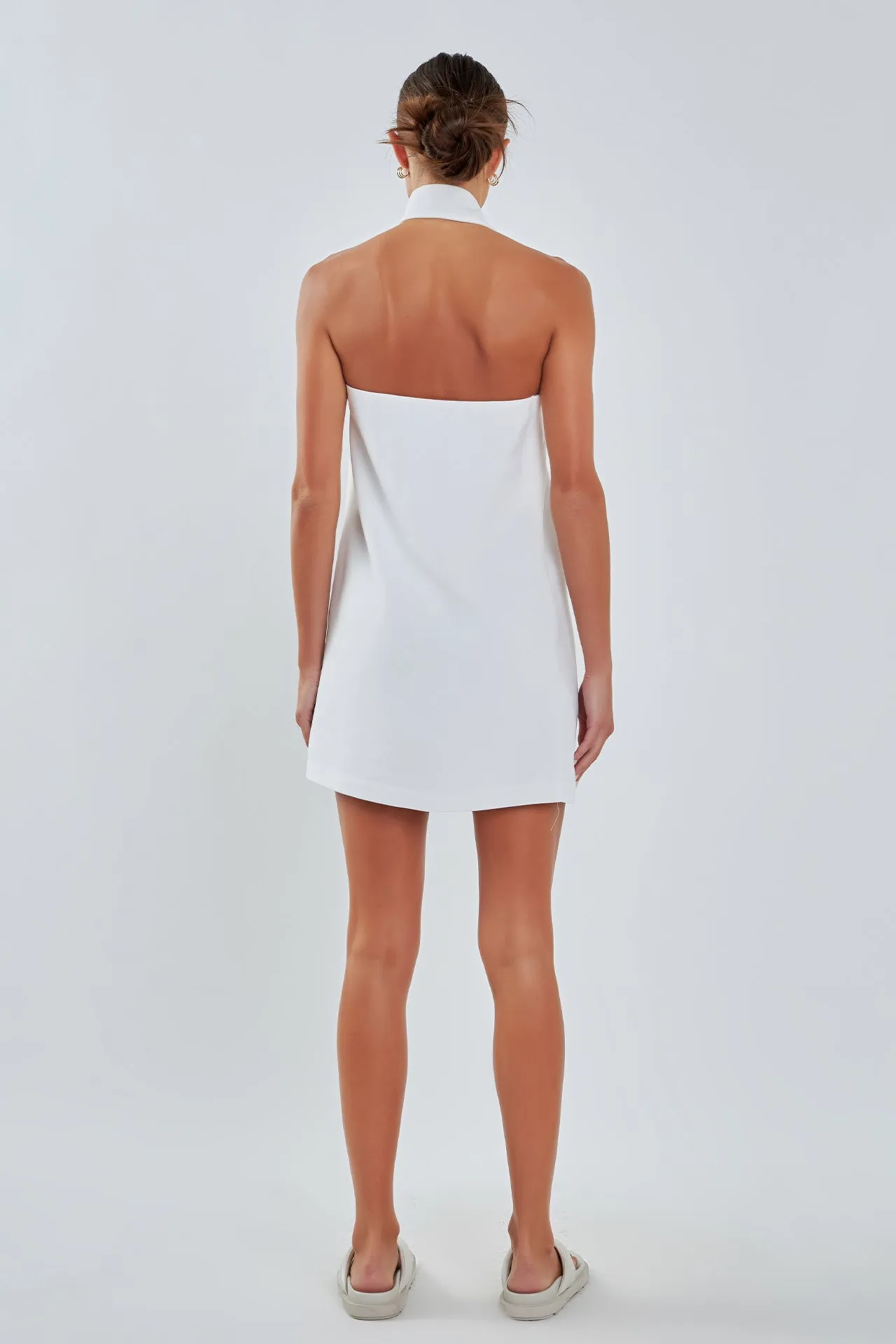 Grey Lab - Choker Tie Mini Dress