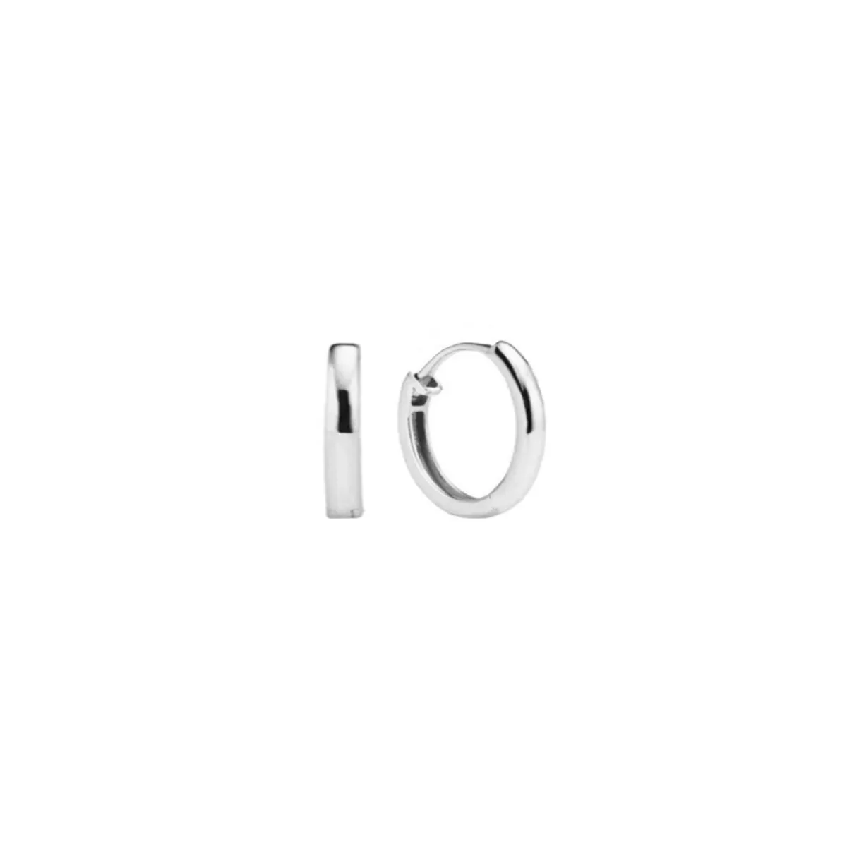 Huggie Hoop Earrings, 12mm