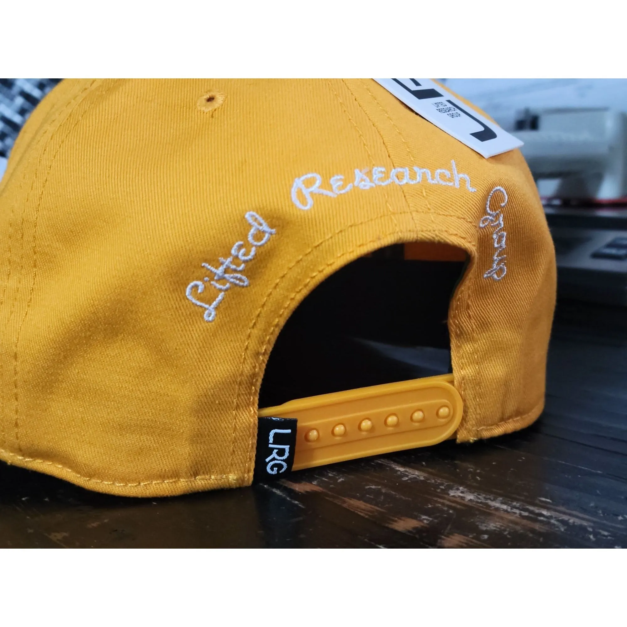LRG Lifted Research Group Yellow Hip Hop Snapback Hat