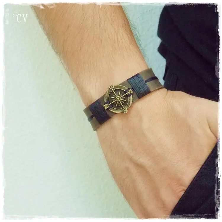Men's Compass Bracelet