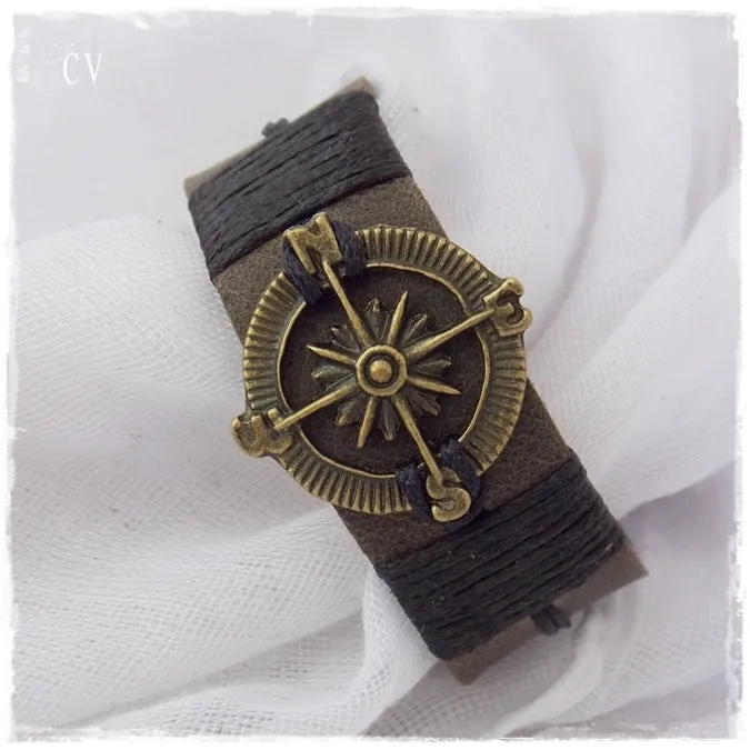 Men's Compass Bracelet