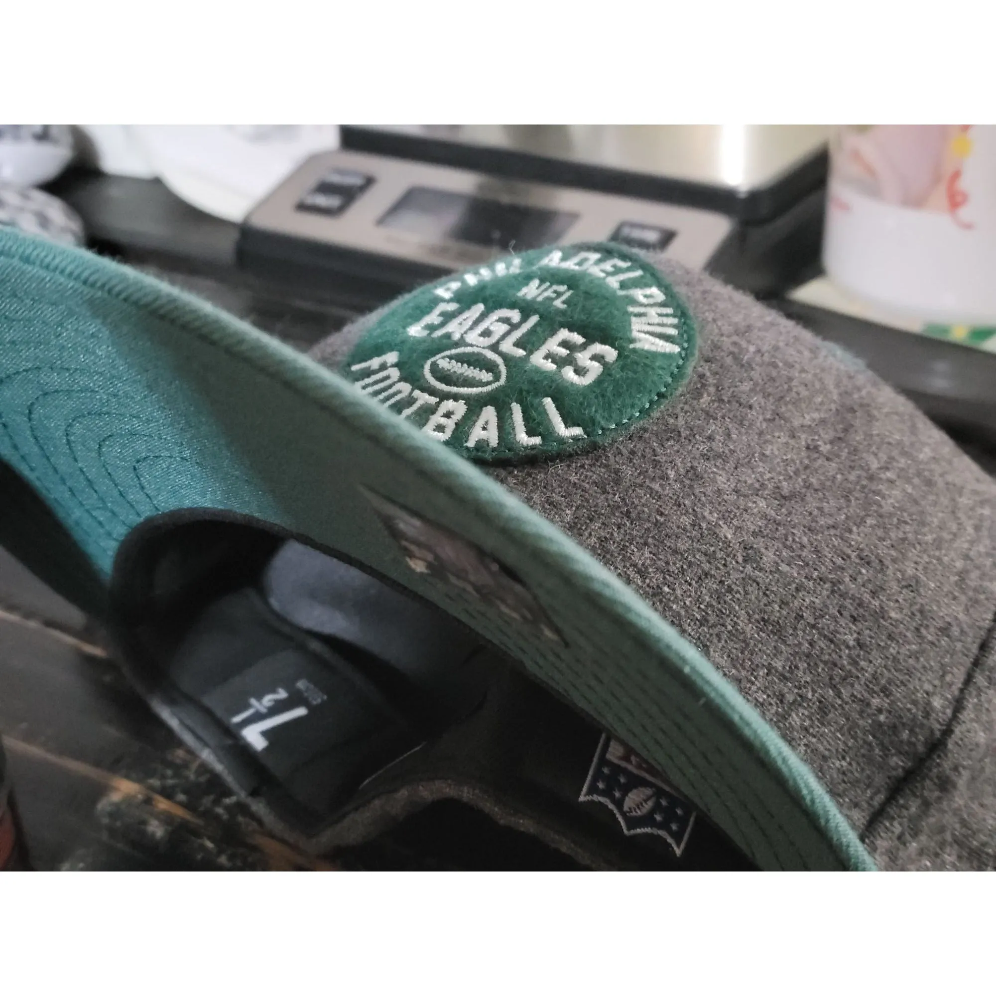 New Era Philadelphia Eagles 1933 Grey Wool Fitted Hat Men 7 1/2