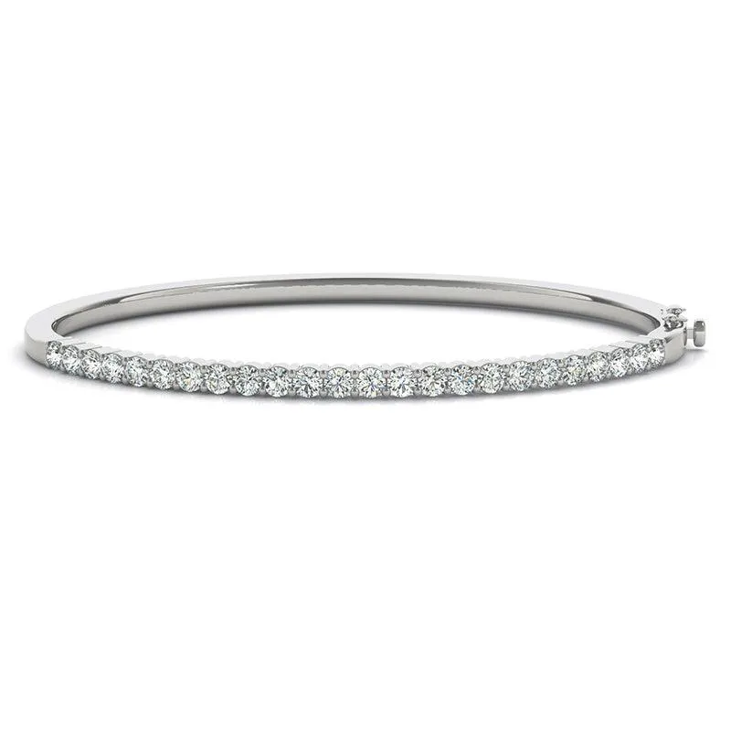 Sicily - One Carat Diamond Bangle