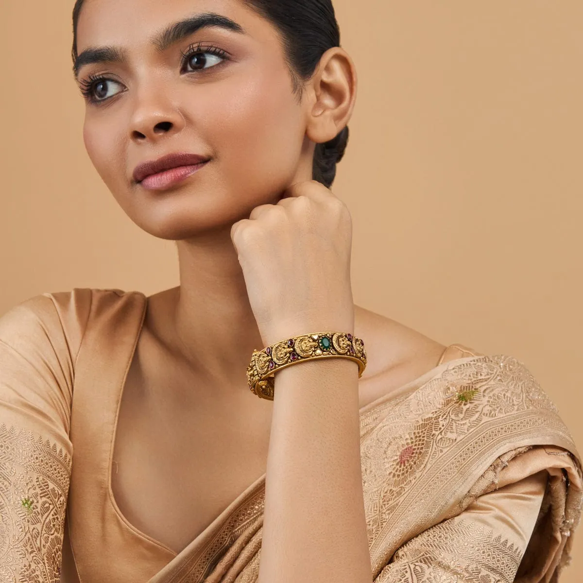 Silver Temple Bangle 177371