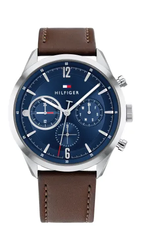 Tommy Hilfiger Matthew Blue and Silver Men's Watch 1791940