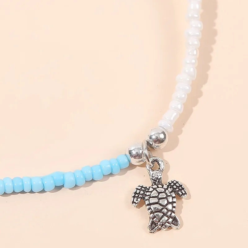 VenusFox Colorful Africa Beads Necklace for Women Short Collar Necklace Choker Women's Neck Chains Bohemian Summer Jewelry Gifts