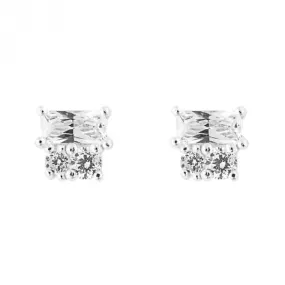Zirconia Baguettte Stud Earrings E6278C