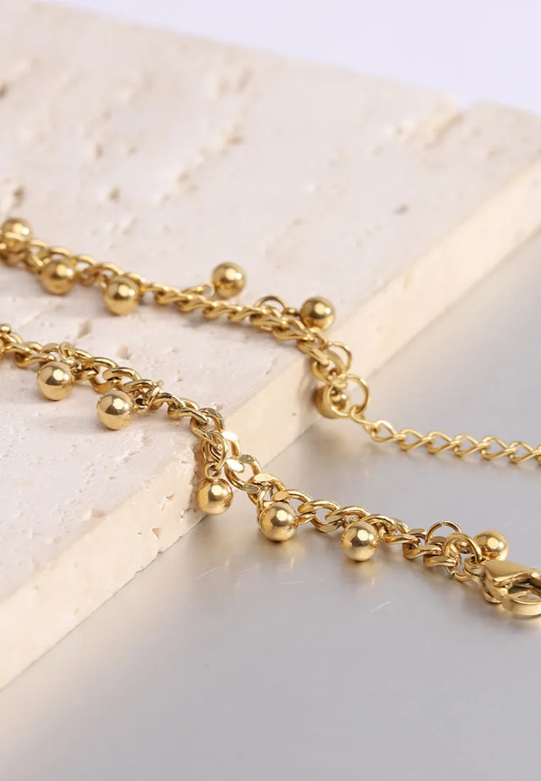 Zora Beads Pendant Chain Bracelet