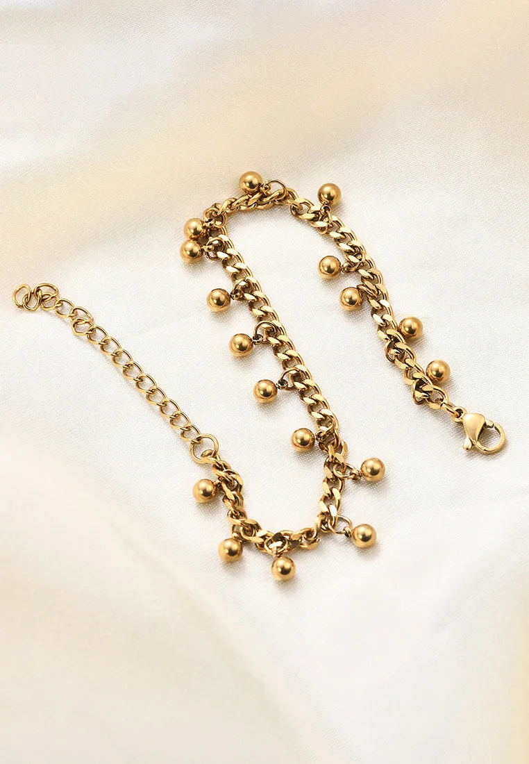Zora Beads Pendant Chain Bracelet
