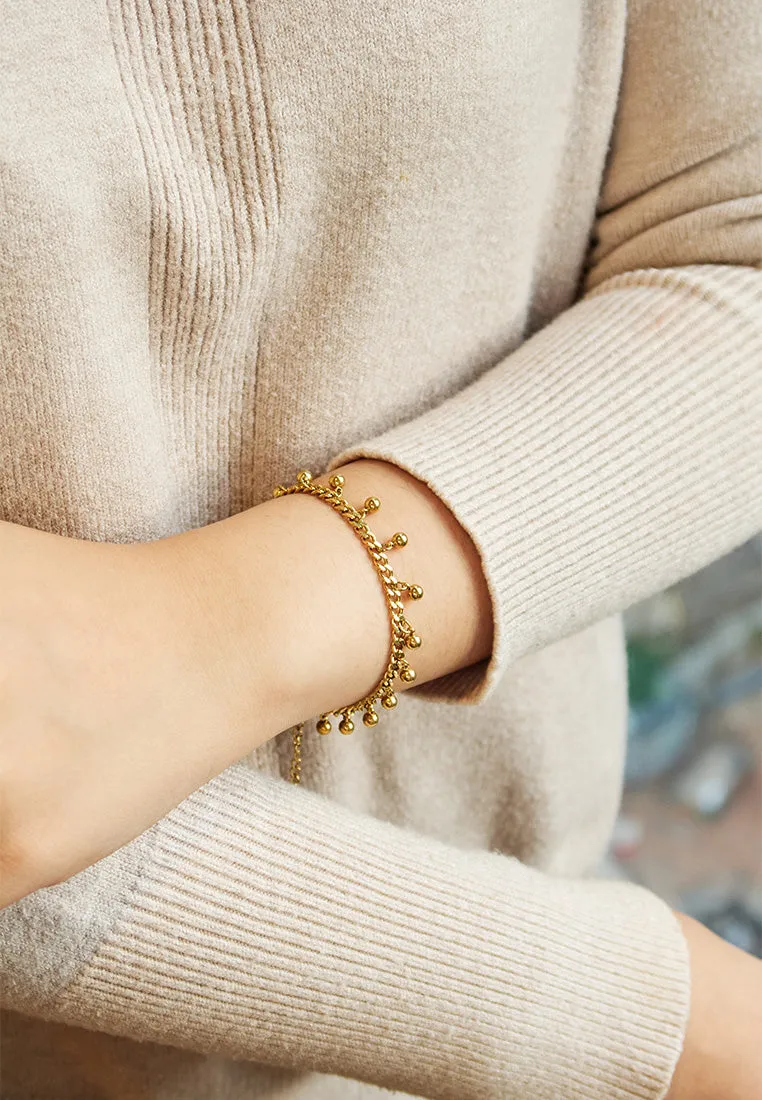 Zora Beads Pendant Chain Bracelet